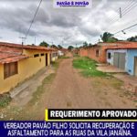 Pavão Filho quer recuperação e asfalto para as ruas.
