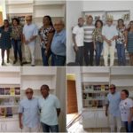 Presidente da Academia Maranhense de Letras visitou biblioteca da Liberdade a convite de Cézar Bombeiro